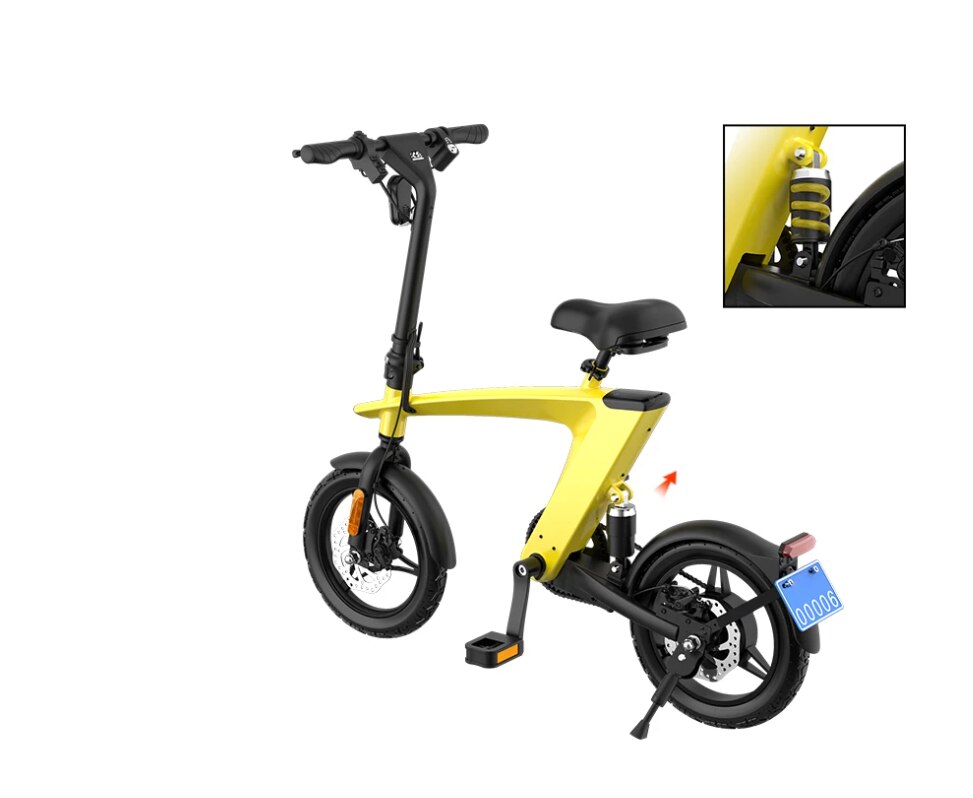 Newest Version HX H1 Mini E-Bike 36V 250W Riding/ Electric Bike with Rear Spring shock Absorber
