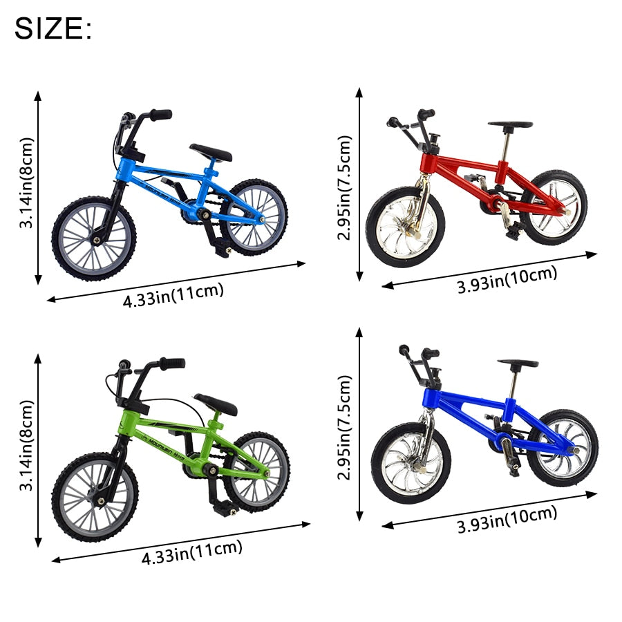 Finger bmx Mini Bike With Brake Rope Alloy Functional Mountain Bicycle Model Toys