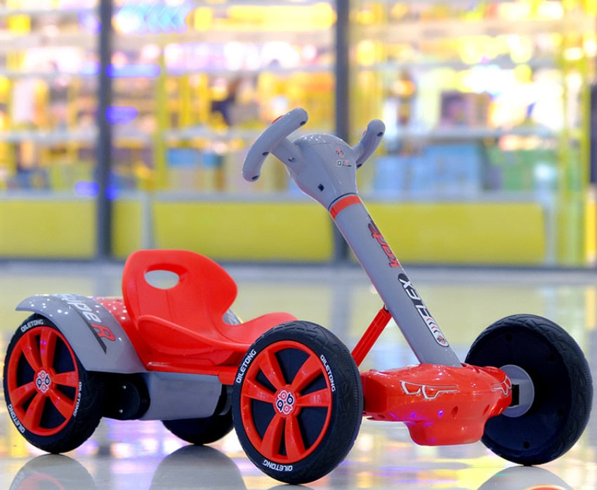 Dual-drive early education drift car can sit boys and girls & big children electric car