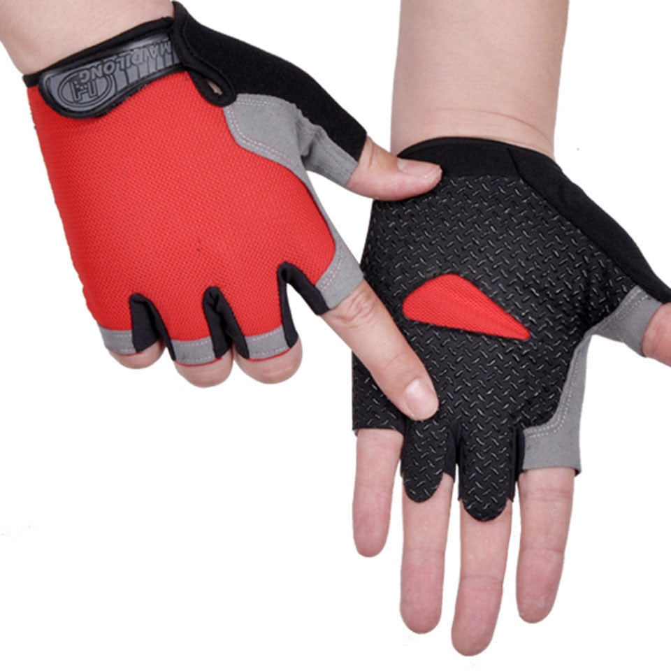 Cycling Anti-slip, Anti-sweat, unisex Half Finger Bicycle Gloves.