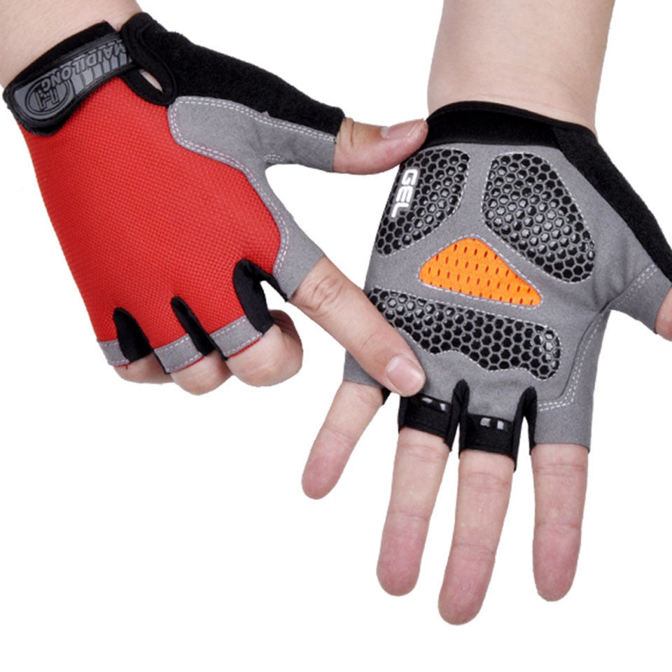 Cycling Anti-slip, Anti-sweat, unisex Half Finger Bicycle Gloves.