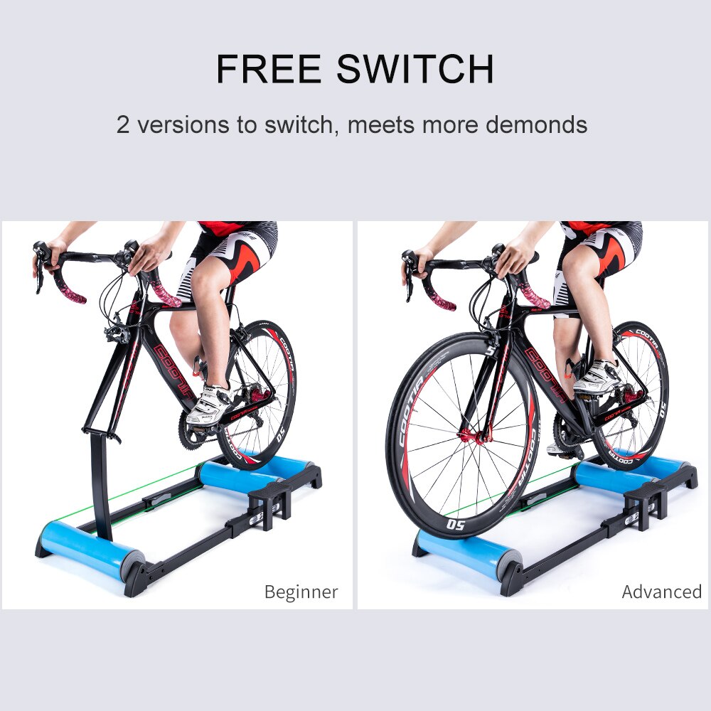 Indoor Bicycle Roller Home Trainer Mountain Road Bike Roller Stationary Bike Stand Exercise For 24-29" 700C Cycling Trainer