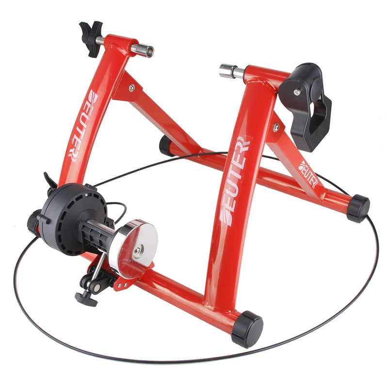 Indoor Exercise Bicycle Trainer. 6 Levels Home Bike Trainer MTB Road Bike Cycling Training Roller Bicycle Rack Holder Stand