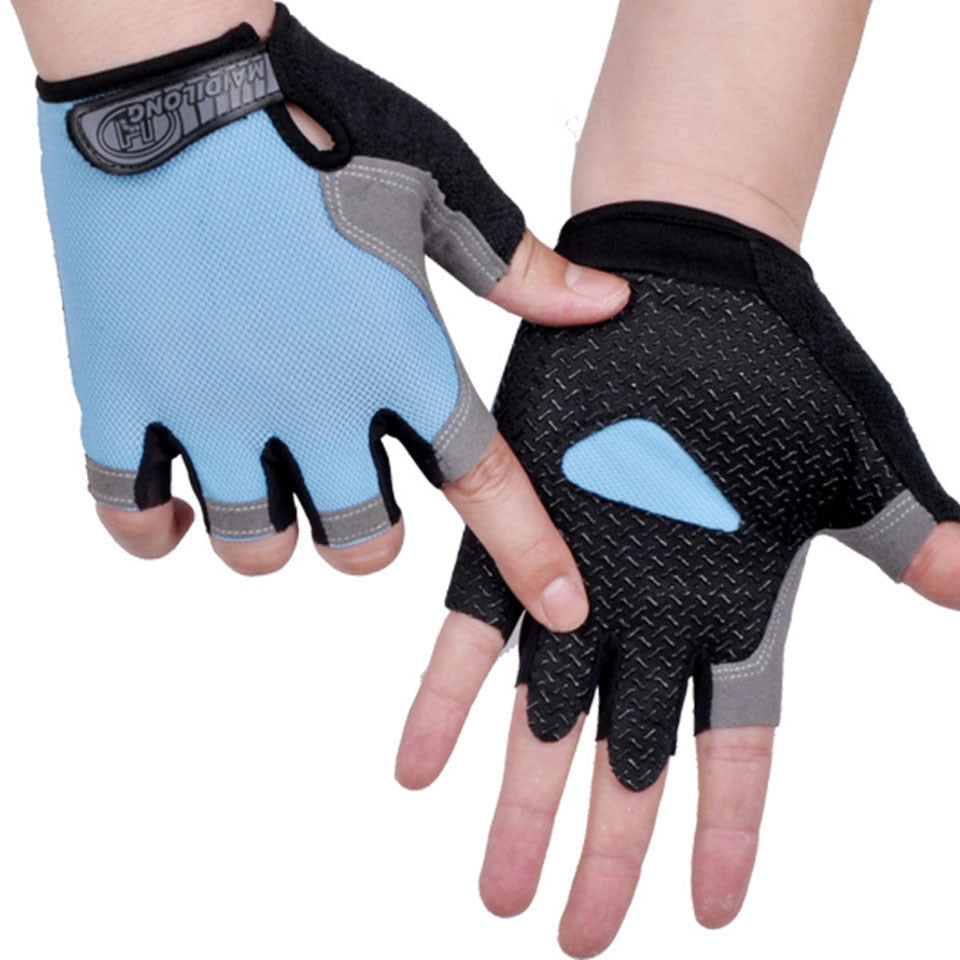 Cycling Anti-slip, Anti-sweat, unisex Half Finger Bicycle Gloves.