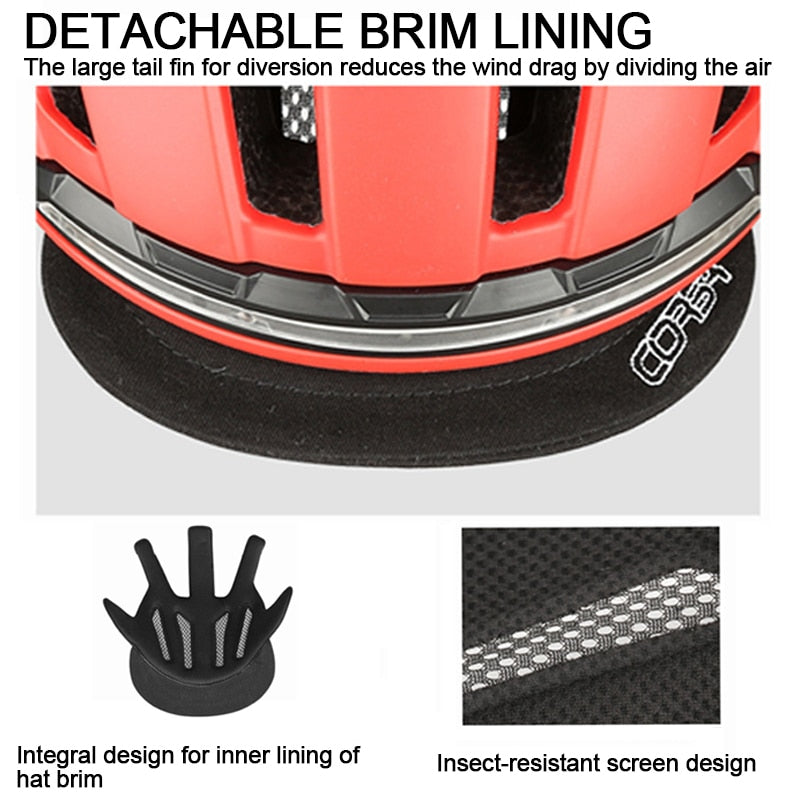 Bike Helmet With LED Turn Signal Light. USB rechargeable Smart Helmet w/ Back Lamp Safety Night Riding Warning Waterproof.