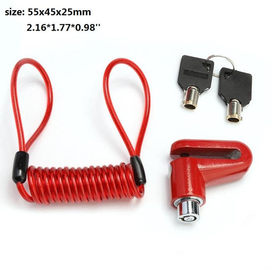 Scooter lock Anti-Theft Disc Brakes Lock with Steel Wire for Xiaomi M365 Electric Scooter.