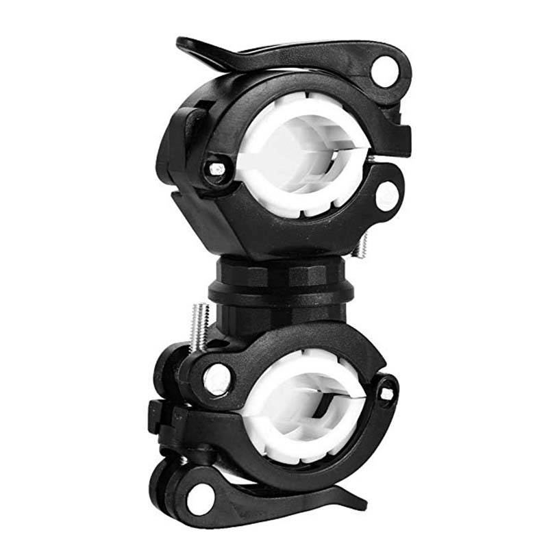 360°Rotation Cycling Clip Clamp. Flashlight Mount Holder. Universal