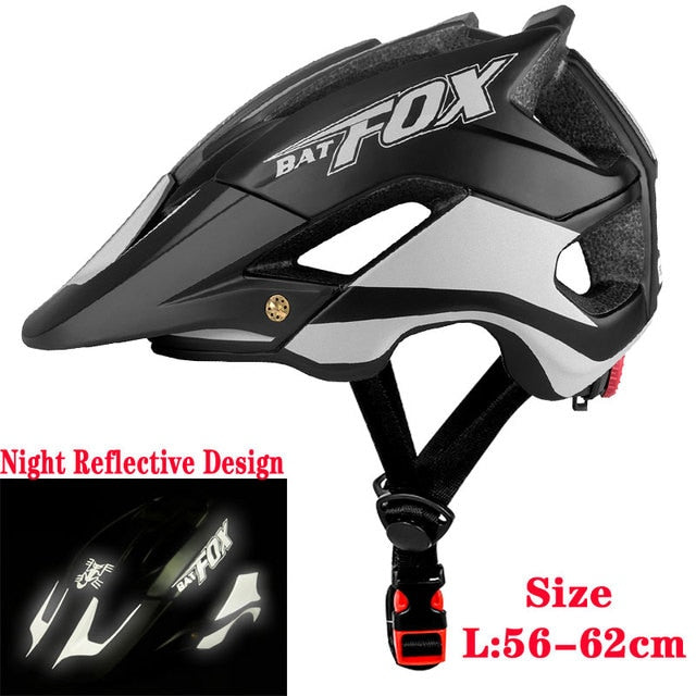 BATFOX Bicycle Helmet Ultralight Integrally-Molded Safety MTB Equipment.