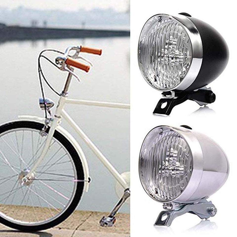 LED Retro Classic Bike Headlight.Retro Head Light Front Fog Safety Lamp