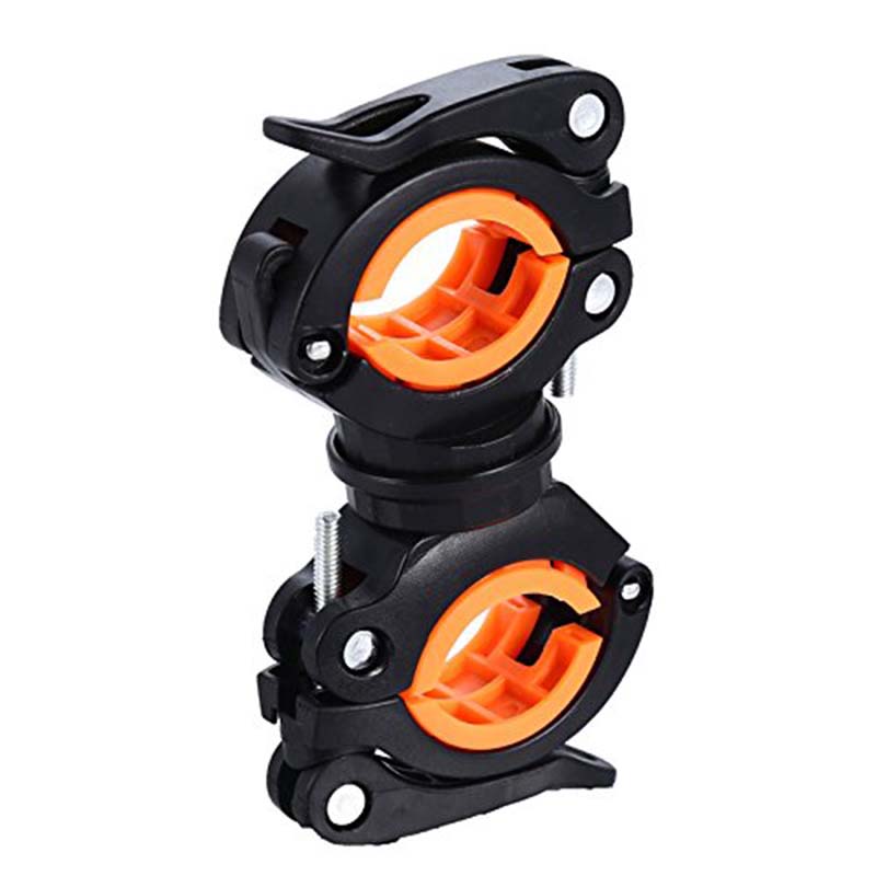 360°Rotation Cycling Clip Clamp. Flashlight Mount Holder. Universal