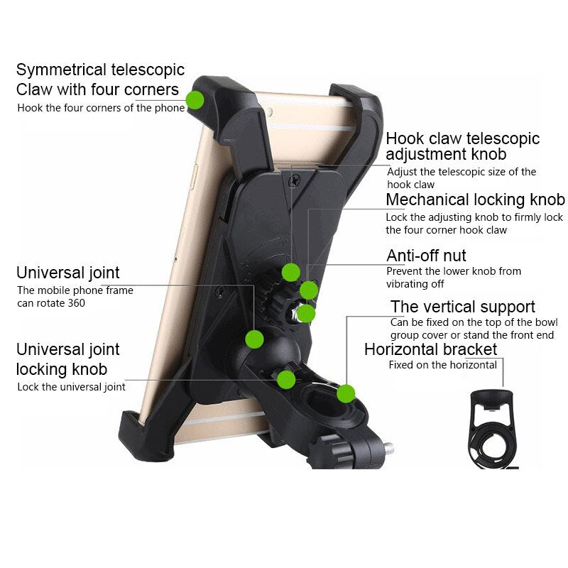 Adjustable Foldable 360 Degrees Rotate for Xiaomi M365 pro Ninebot Electric Scooter.