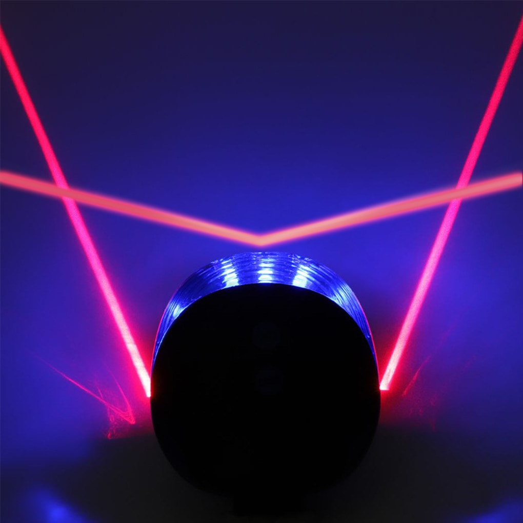 Waterproof Bicycle Cycling  Taillights. LED Laser Safety Warning  Lights.