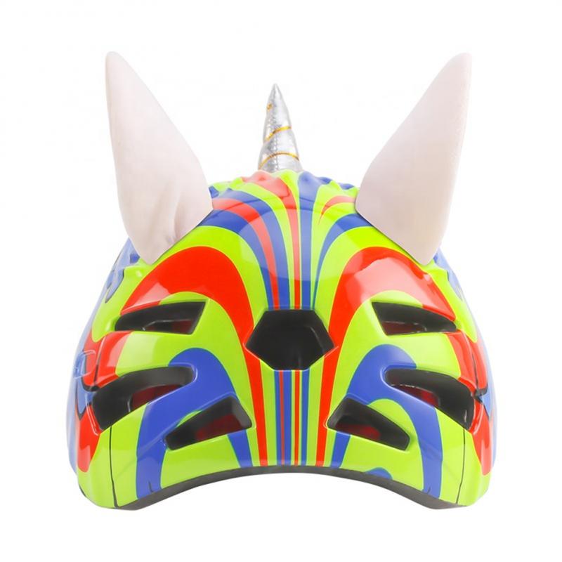 Kids Bike Helmet, Cute Unicorn Safety Hat. Outdoor Sports Head Protect Gear.