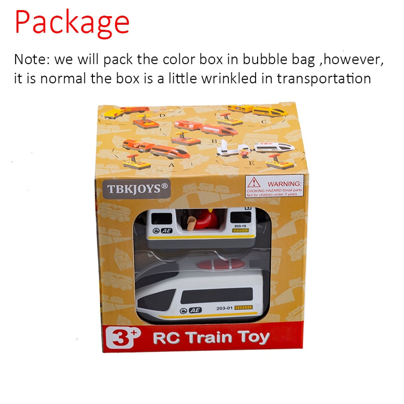 RC Electric Train Set With Carriage Sound and Light. Express Truck FIT Wooden Track.