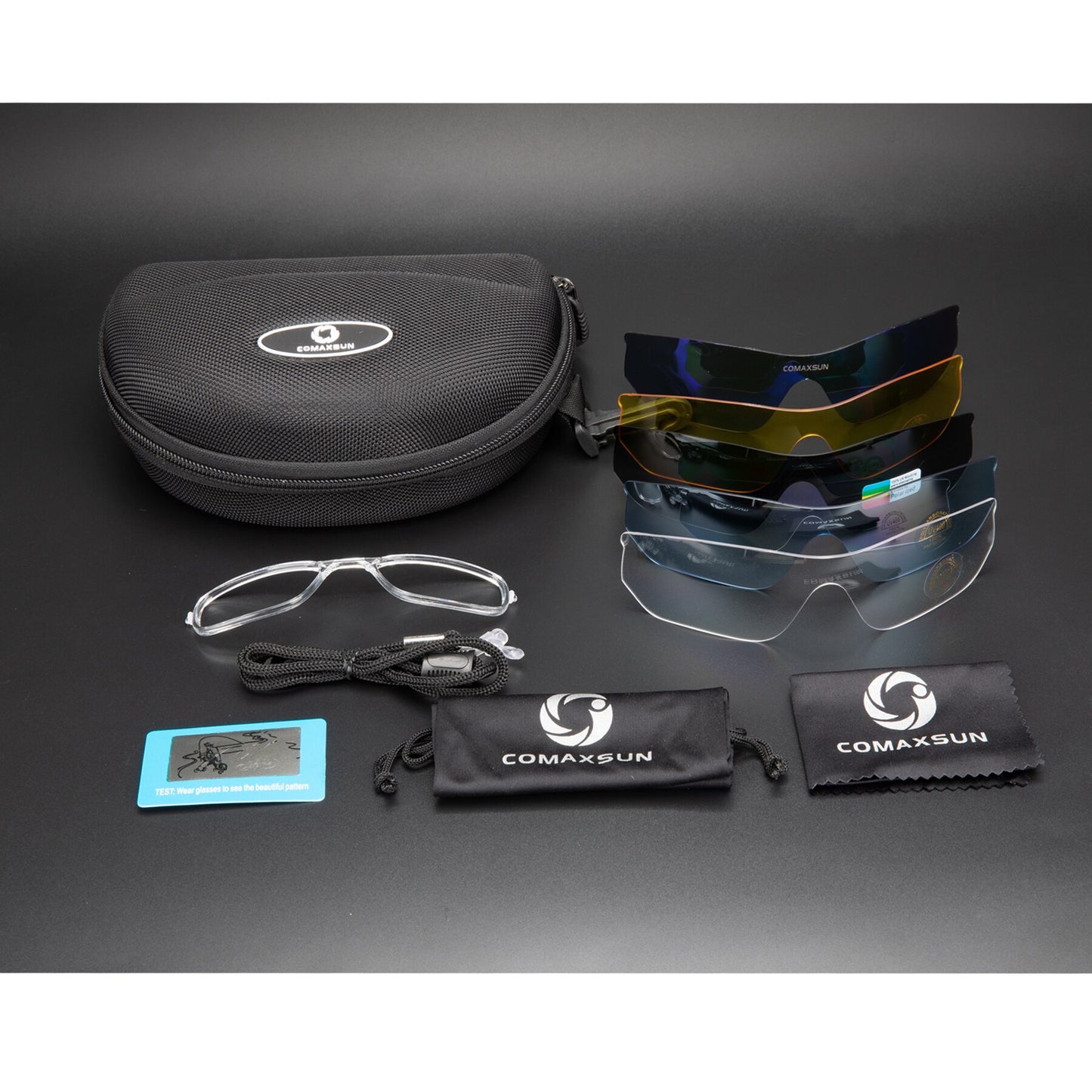 Comaxsun Polarized Cycling Glasses Mountain Bike Riding Protection Goggles.