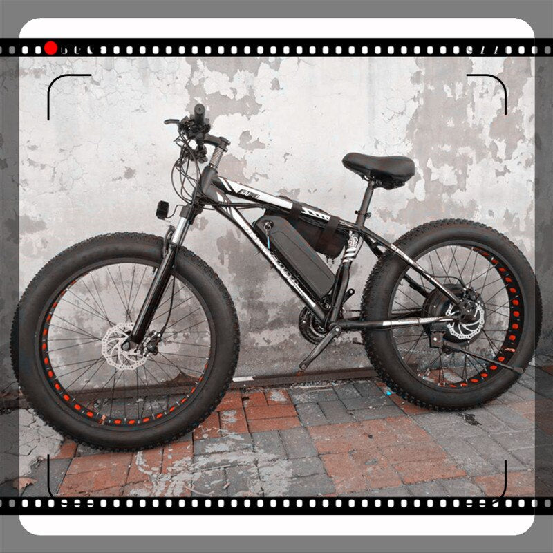 FAT EBIKE  26 Electric mountain bike fat tire electric snow ebike 48V li-ion battery 1500w rear wheel motor Hydraulic  E-MTB