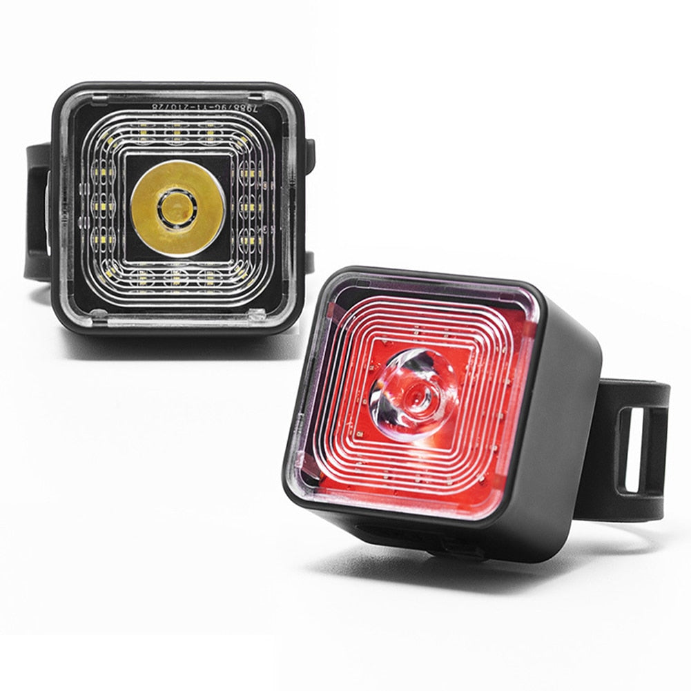 Lumen Bike Lights Smart Brake Sensing Rear Lamp, USB Charge, Waterproof Headlight, and Tail Light Sets