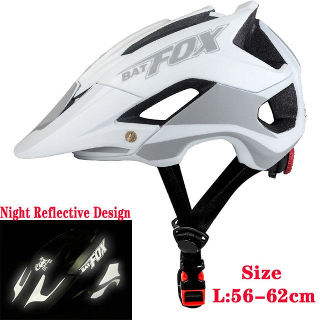BATFOX Bicycle Helmet Ultralight Integrally-Molded Safety MTB Equipment.