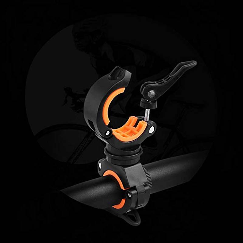 360°Rotation Cycling Clip Clamp. Flashlight Mount Holder. Universal
