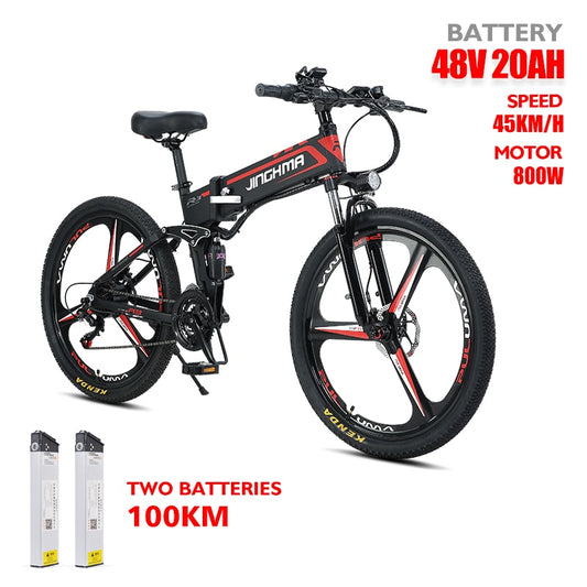 JINGHMA R3 Electric Bicycle 800W 48V20Ah Adult Men's Bike 2022 New Folding Electric Bicycle Mountain Ebike