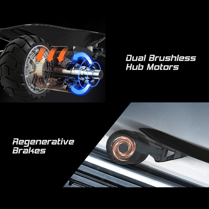 TeamGee H9V Electric Skateboard Adults Off Road Skate Board 40KMH 36KM Range Electric Longboard Carbon Fiber Board eSkateboard