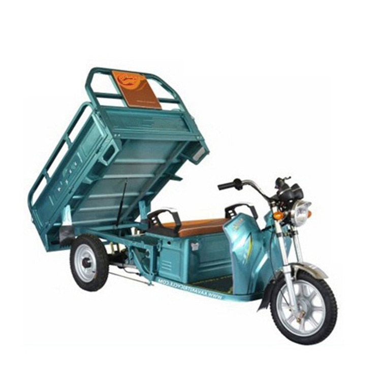 3 Wheel Adult Electric Tricycle Motorcycle Car Use For Cargo Delivery With Awning Goods With Rain Cover