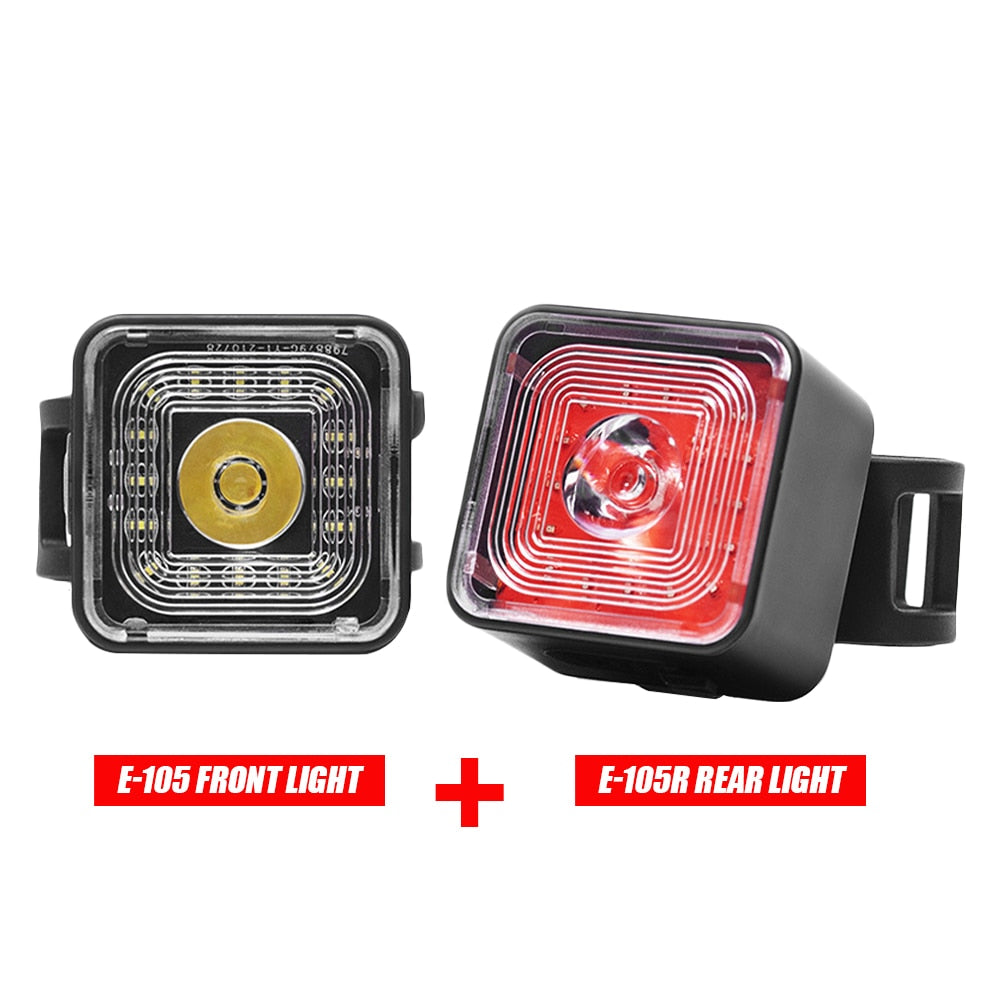 Lumen Bike Lights Smart Brake Sensing Rear Lamp, USB Charge, Waterproof Headlight, and Tail Light Sets
