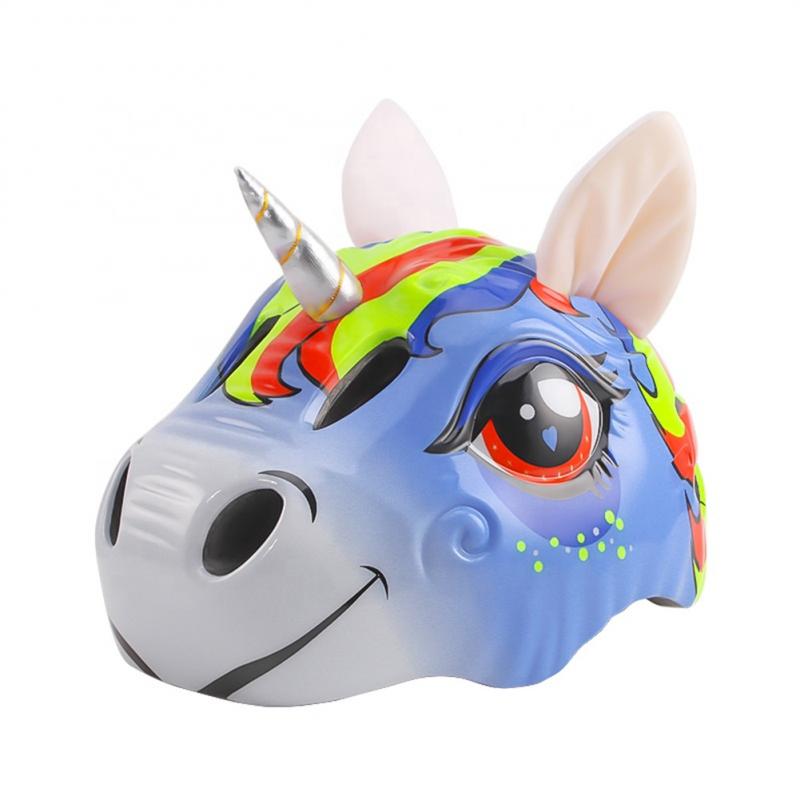 Kids Bike Helmet, Cute Unicorn Safety Hat. Outdoor Sports Head Protect Gear.