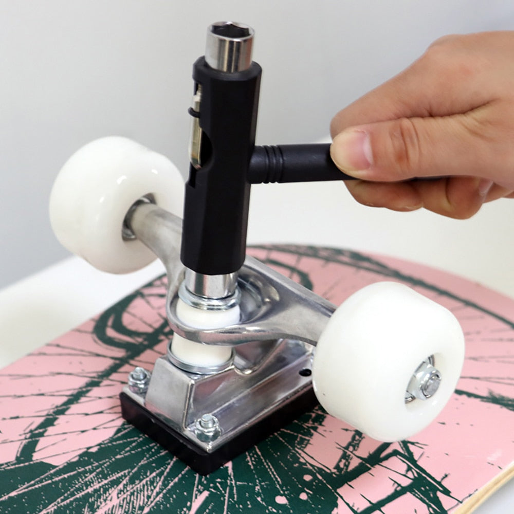 T Shape Skateboard Wrench Kit Multifunction MTB Bike Electric Scooter Repair Tools.