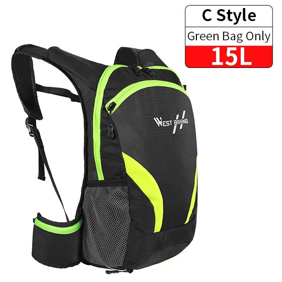 WEST BIKING Bicycle Water Bag 10L. Portable Waterproof Hydration Backpack.