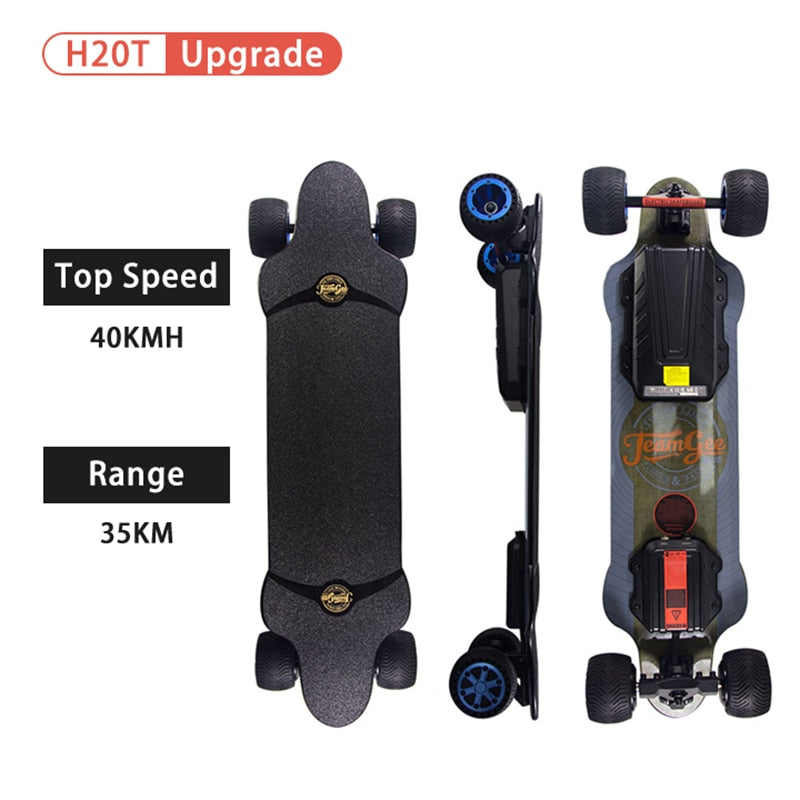 TeamGee H20T Electric Skateboard Off Road Skate Board Adult Longboard Hoverboard Electirc Motor Skateboard Overboard eSkateboard