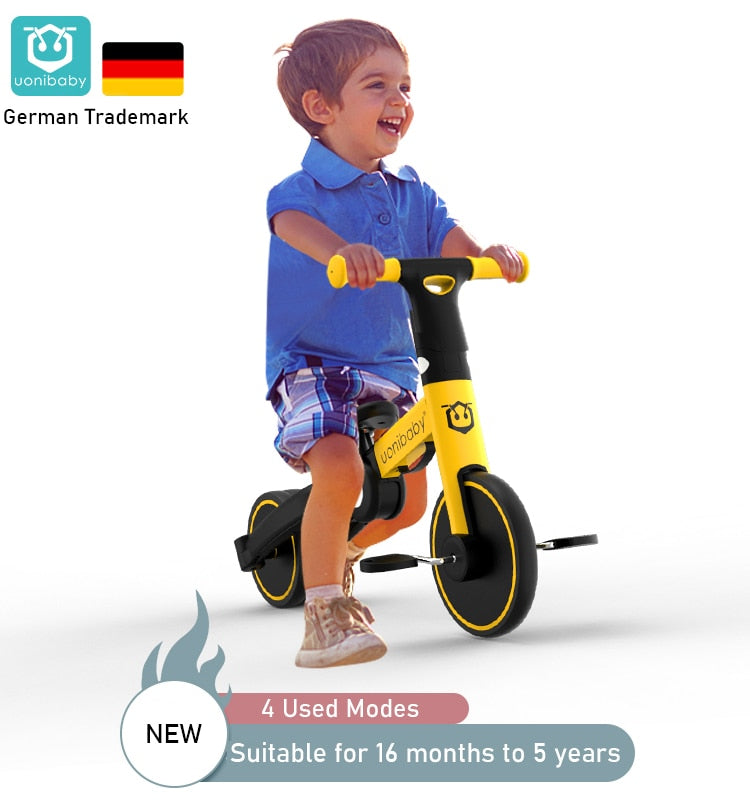 Uonibaby 4 in 1 Children  Tricycle. Two Wheel Bike. ( ages 1-6 yrs)