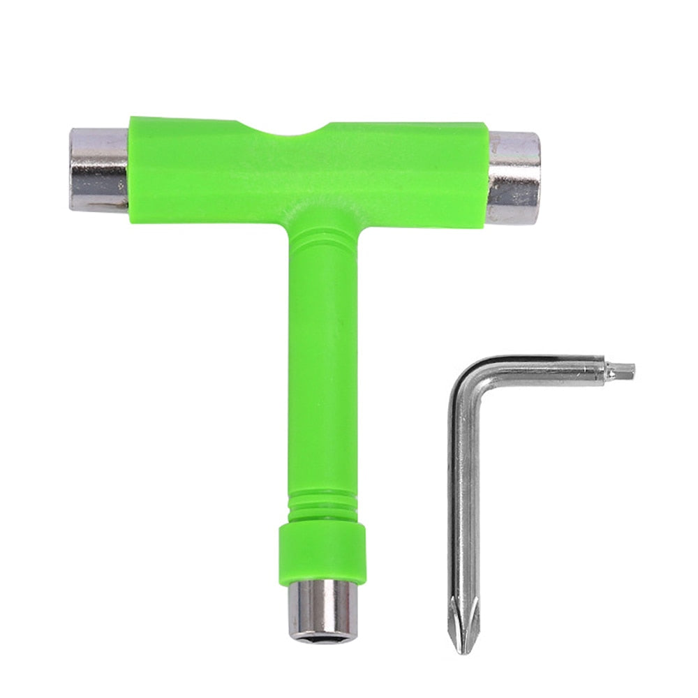 T Shape Skateboard Wrench Kit Multifunction MTB Bike Electric Scooter Repair Tools.