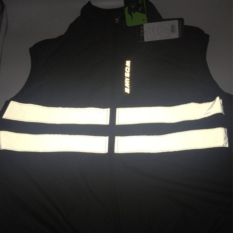 WOSAWE Reflective Men & Women Cycling Vest. Windproof Breathable MTB Vest Sleeveless Windbreaker