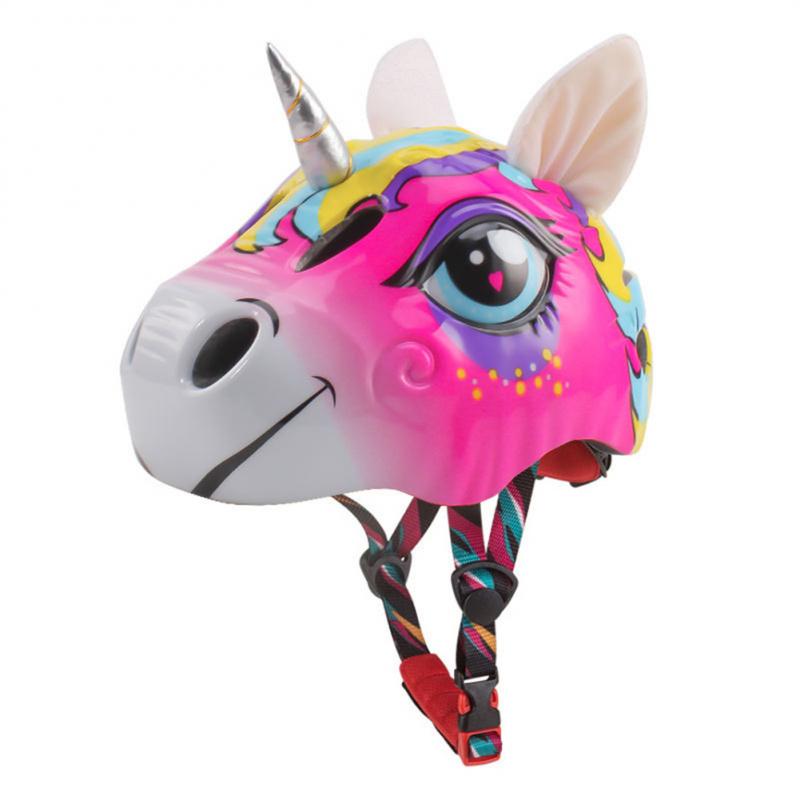 Kids Bike Helmet, Cute Unicorn Safety Hat. Outdoor Sports Head Protect Gear.