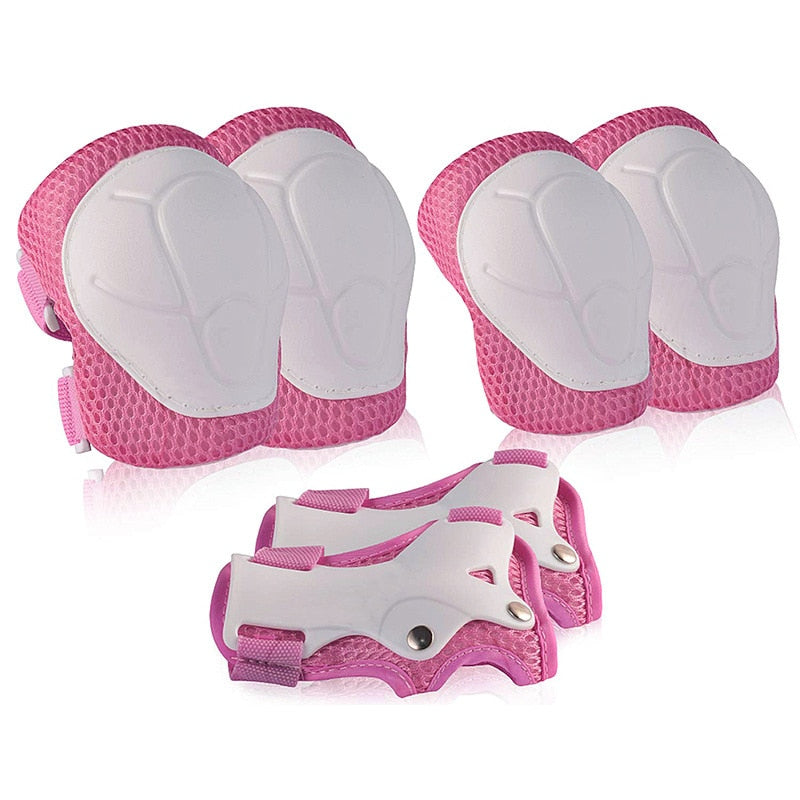 6pc Protective Gears Set for Kids. Knee Pad, Elbow Pads, and Wrist Guards.