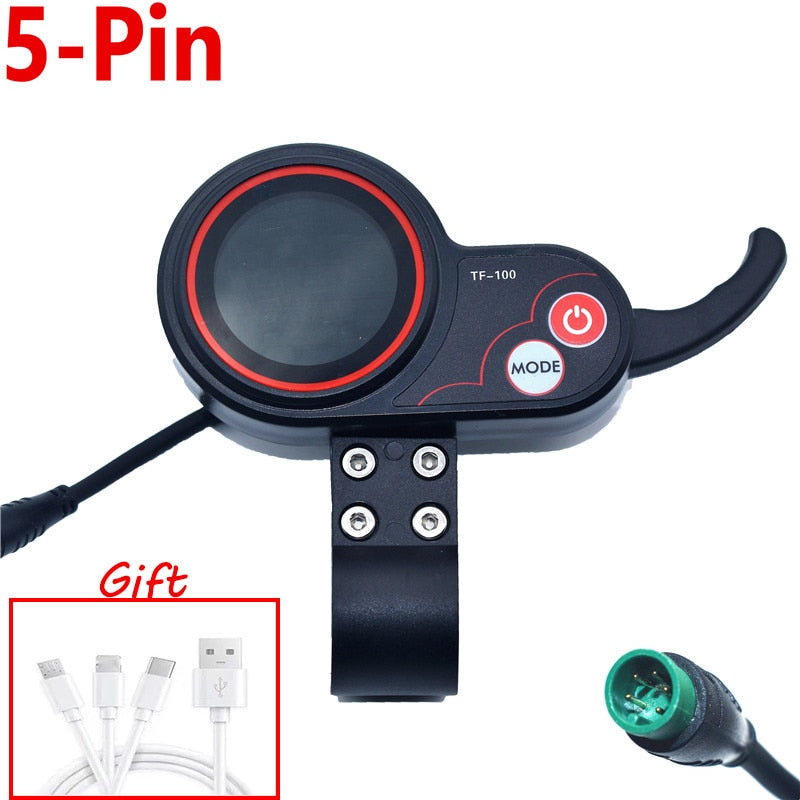 Kick Scooter Instrument TF-100 Display Scooter Skateboard Dashboard Outdoor Portable for Kugoo M4 Electric Scooter Parts 5/6 pin