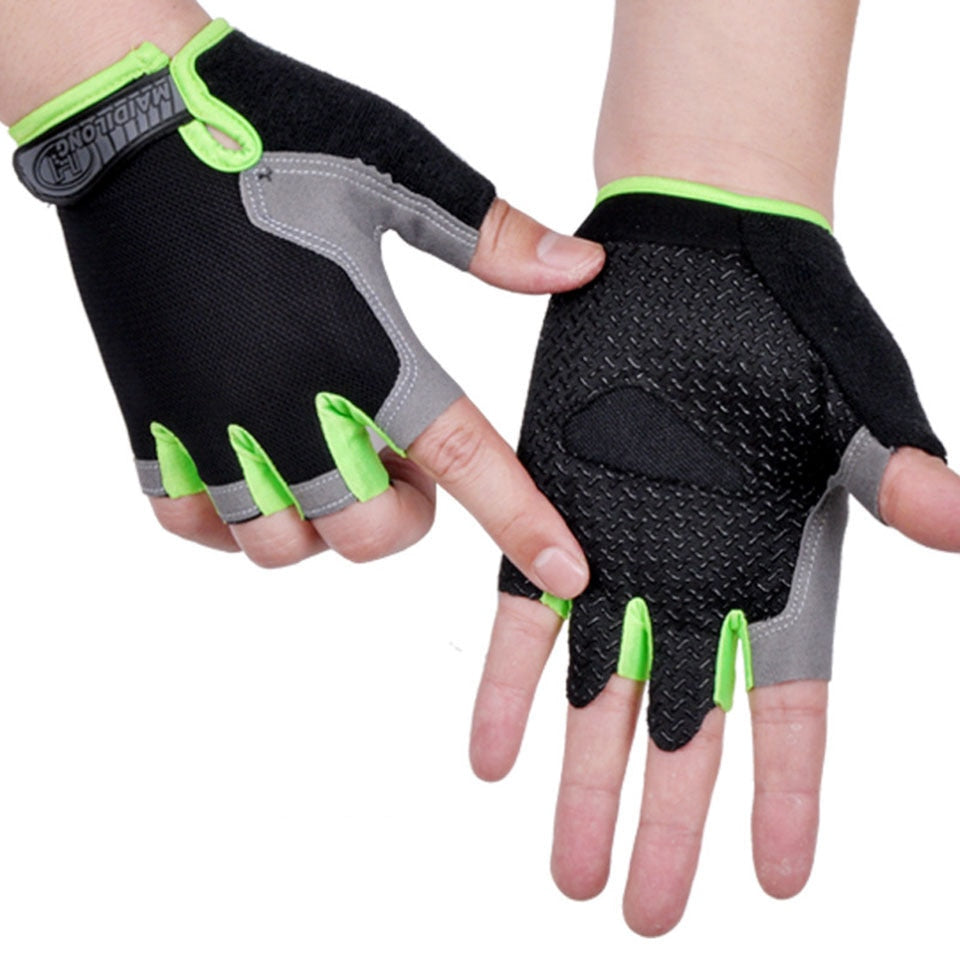 Cycling Anti-slip, Anti-sweat, unisex Half Finger Bicycle Gloves.