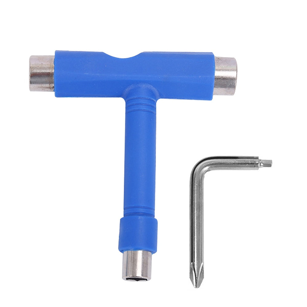 T Shape Skateboard Wrench Kit Multifunction MTB Bike Electric Scooter Repair Tools.