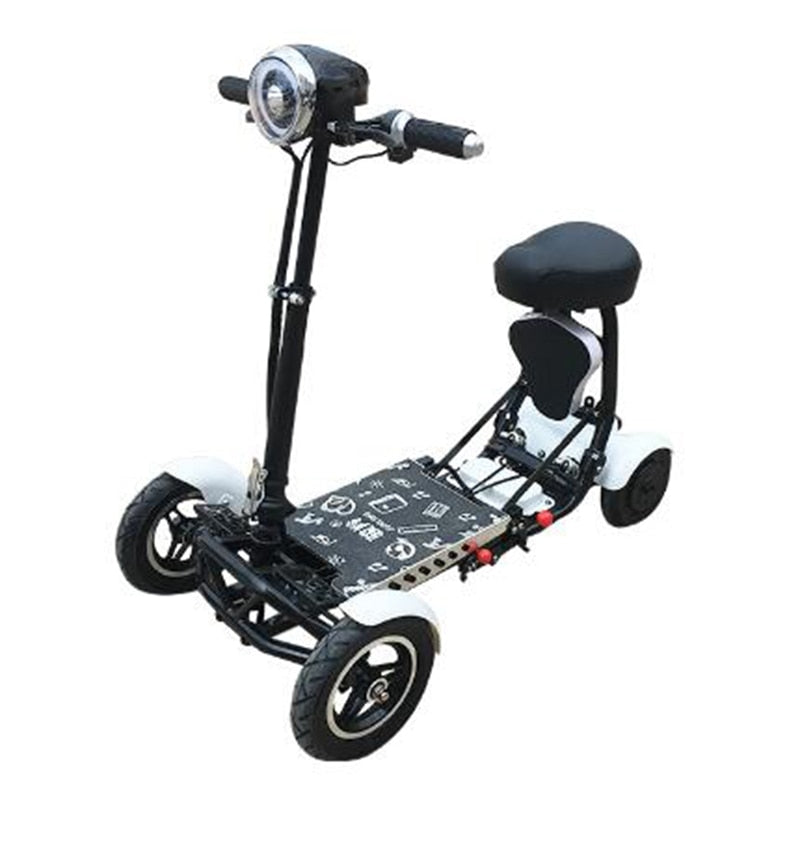 Perfect travel transformer 4 wheel folding mobility scooter. Electric scooter