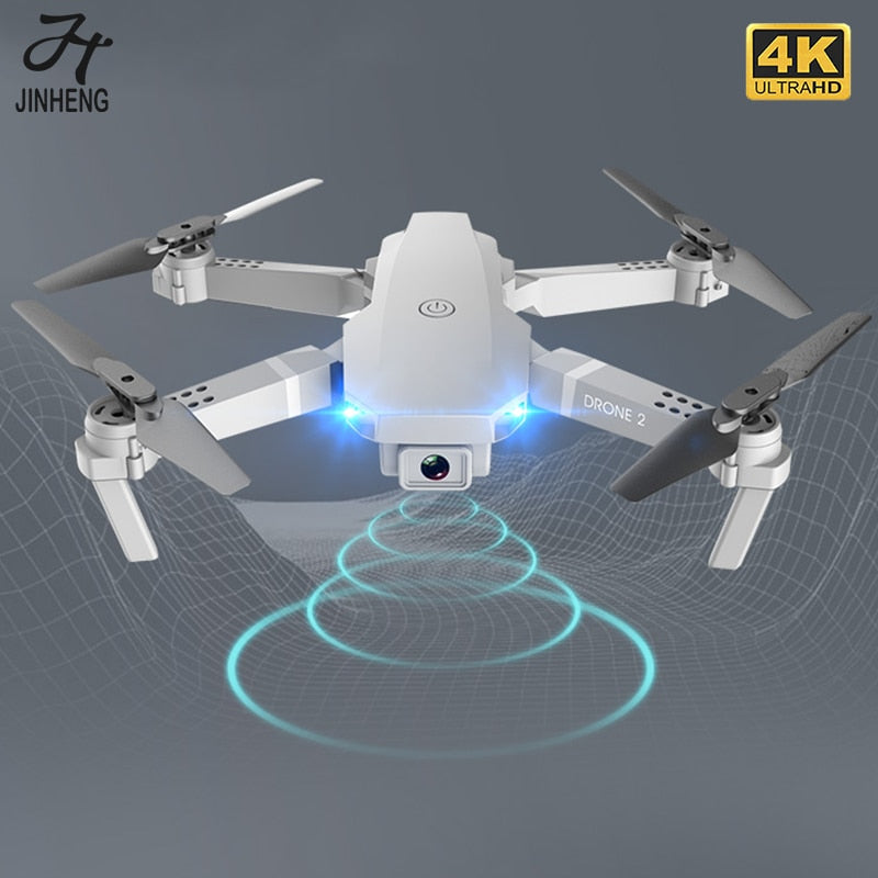 JINHENG E68 Mini RC Drone 4K, 1080P, HD Camera, Wifi, FPV, and Air Pressure Altitude  Mode. Fold-able Quad-copter.