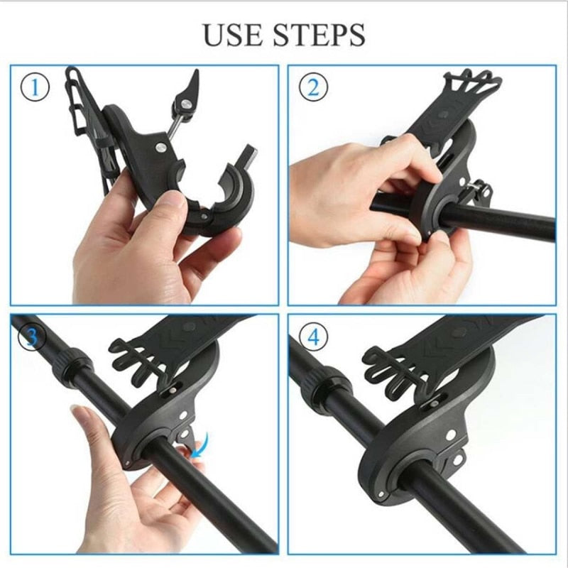 Universal Scooter Phone Holder for Xiaomi M365, Adjustable Bike Phone or GPS Holder.