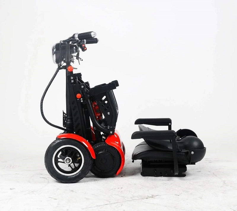 Perfect travel transformer 4 wheel folding mobility scooter. Electric scooter