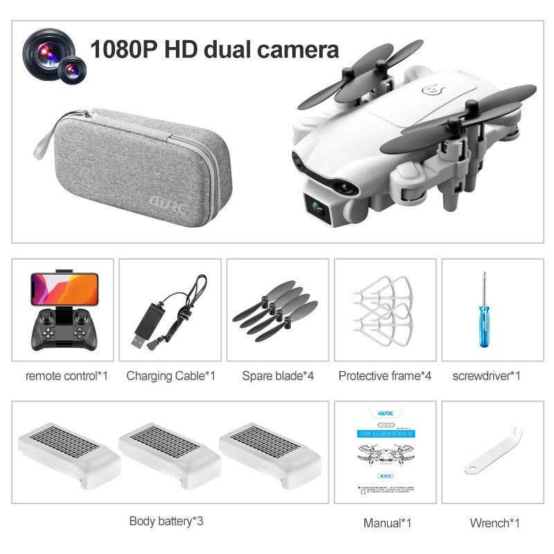 V9 RC Mini Drone 4k Dual Camera HD Wide Angle Camera 1080P WIFI FPV Aerial Photography Helicopter Foldable Quadcopter Dron.