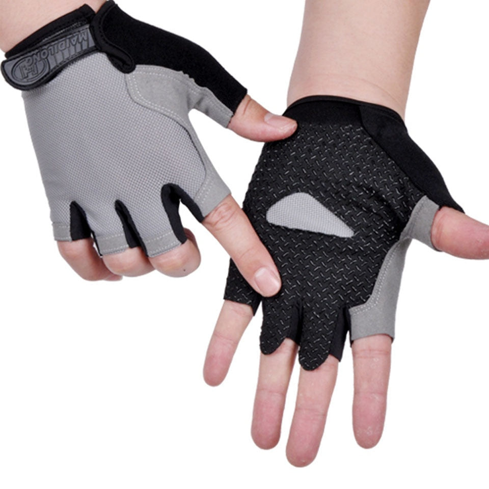 Cycling Anti-slip, Anti-sweat, unisex Half Finger Bicycle Gloves.