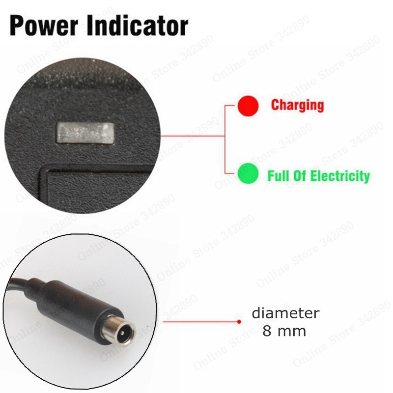 42V 2A Scooter Battery Charger Power Supply Adapters  For Xiaomi Mijia