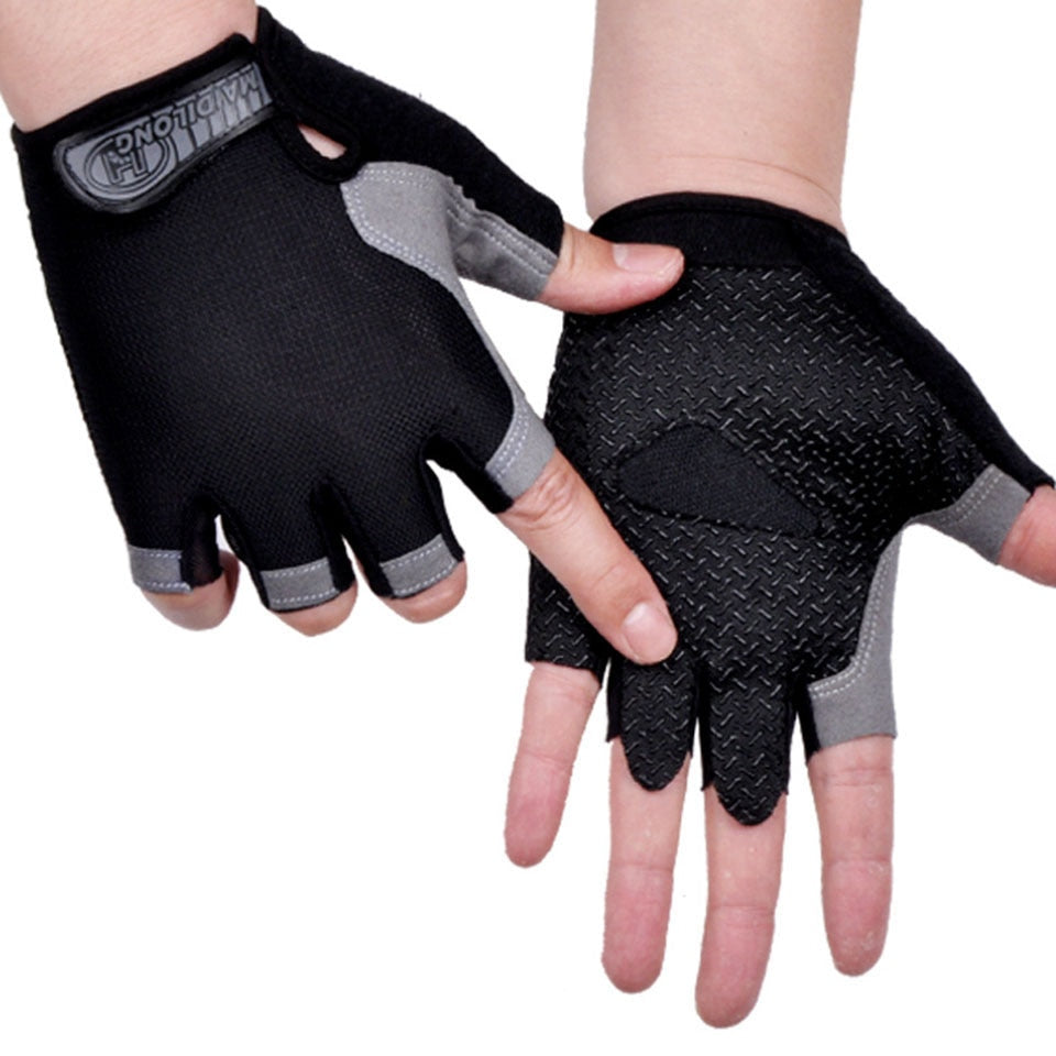 Cycling Anti-slip, Anti-sweat, unisex Half Finger Bicycle Gloves.