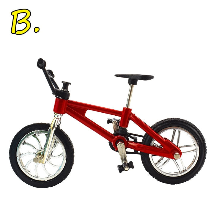 Finger bmx Mini Bike With Brake Rope Alloy Functional Mountain Bicycle Model Toys