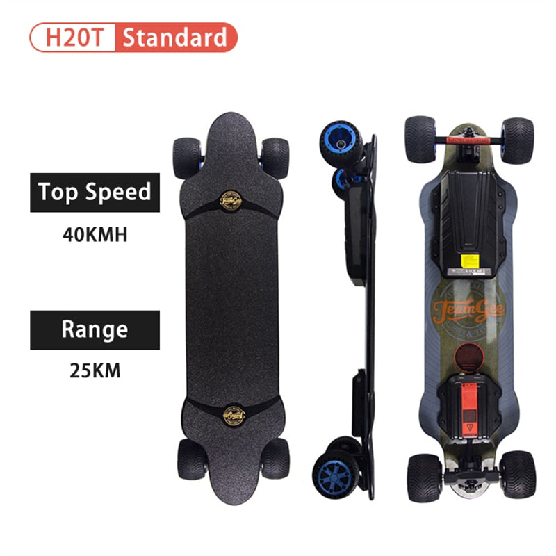 TeamGee H20T Electric Skateboard Off Road Skate Board Adult Longboard Hoverboard Electirc Motor Skateboard Overboard eSkateboard