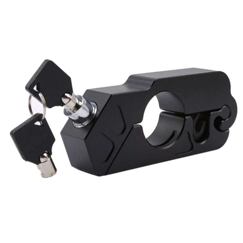 Motorcycle Grip Lock Security Locking. Fits Scooters, ATV, Dirt, & Street Bikes.
